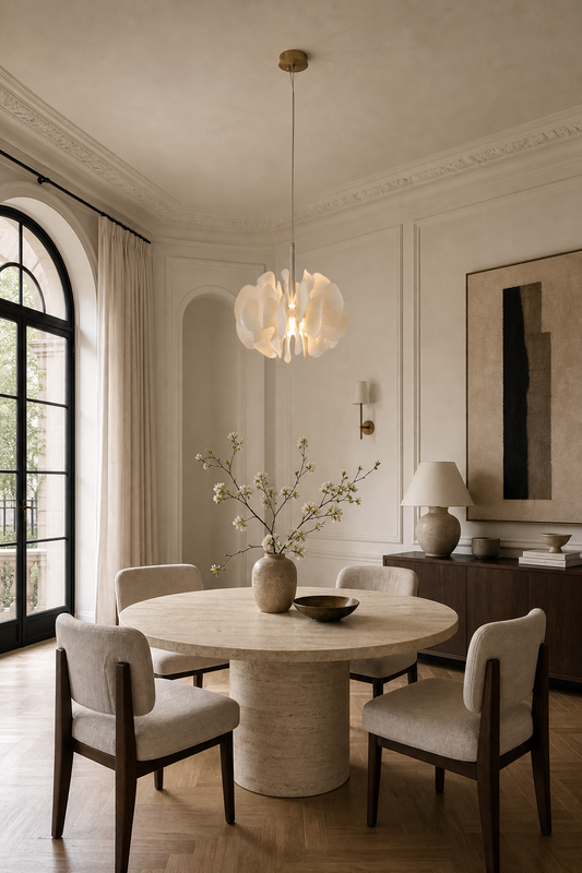 Petalisse Ivory Ceramic Petal Pendant Light