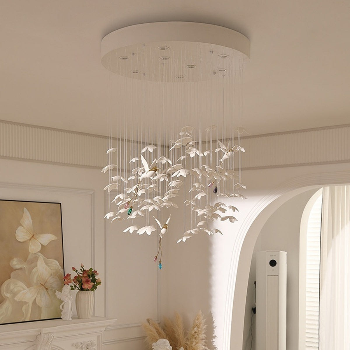 Orchivelle Ceramic Short Chandelier