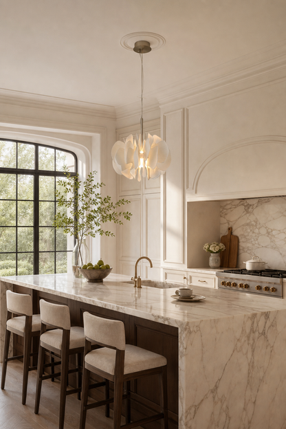Petalisse Ivory Ceramic Petal Pendant Light