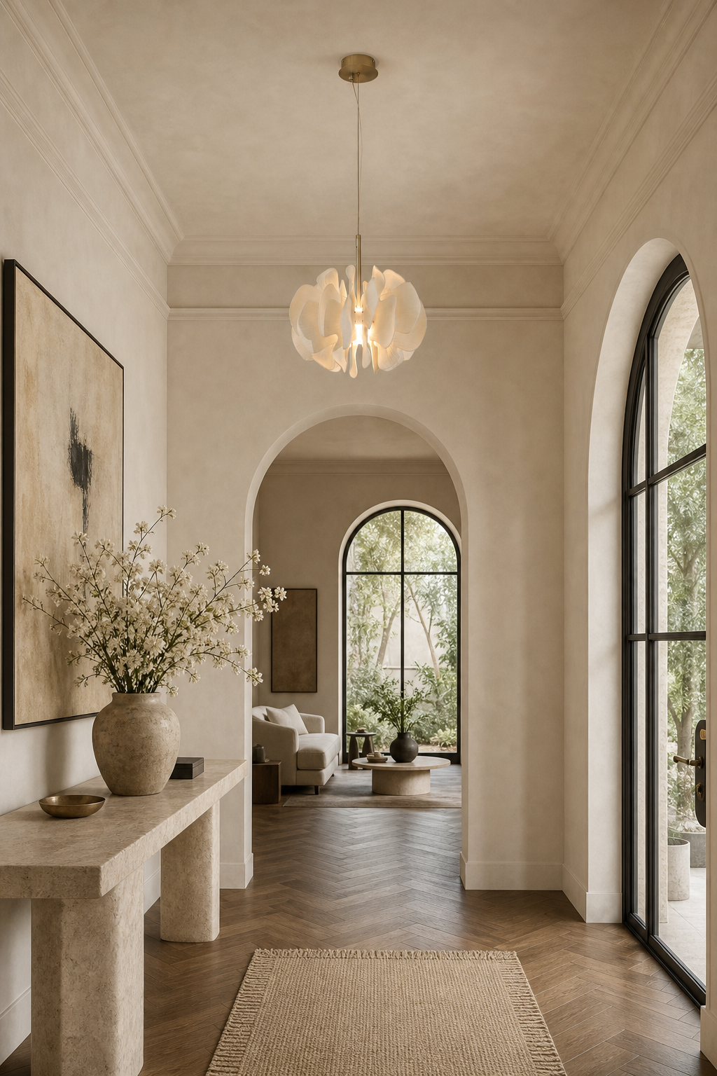 
Petalisse Ivory Ceramic Petal Pendant Light