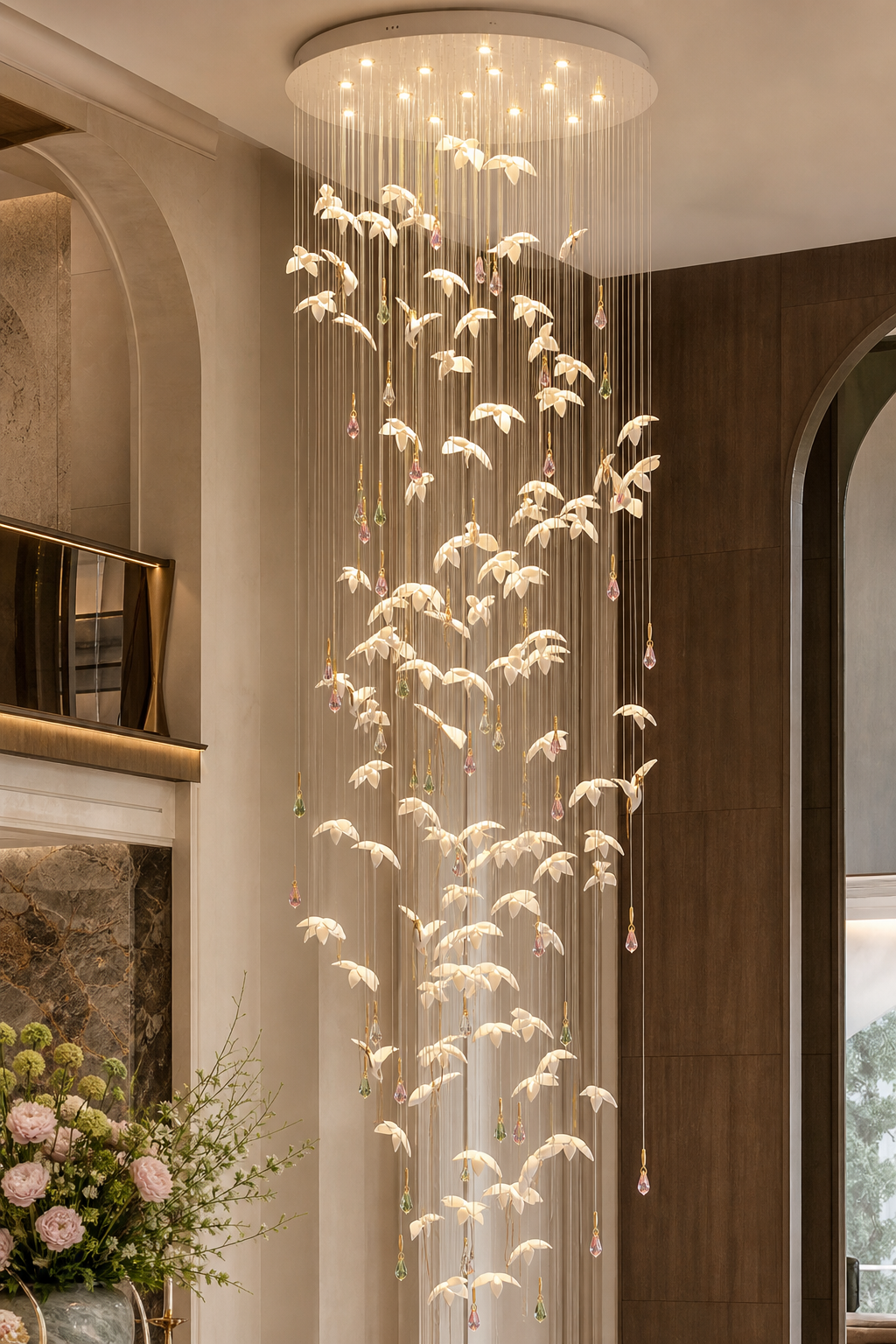 
Orchivelle Ceramic Grand Cascade Chandelier