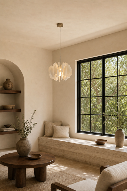 Petalisse Ivory Ceramic Petal Pendant Light