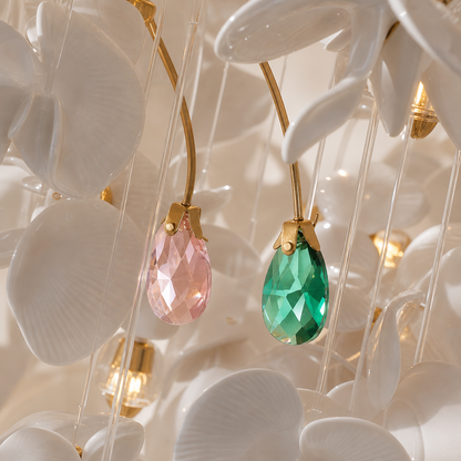 Orchivelle Ceramic Short Chandelier
